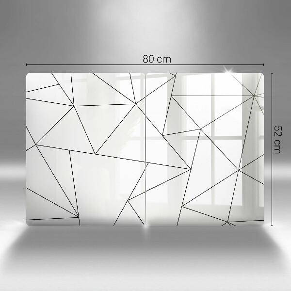 Tapa encimera Triángulos blancos