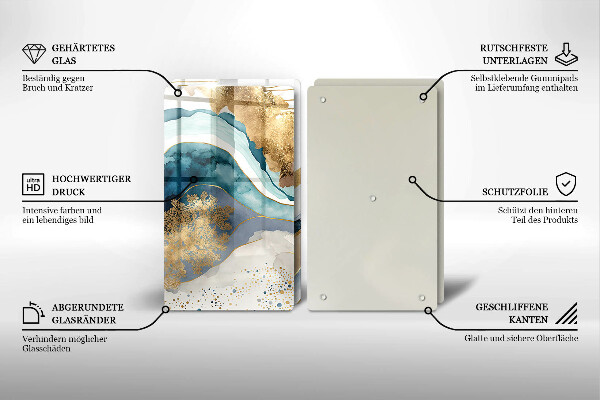 Tapa encimera Mármol colorido