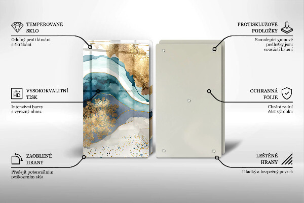 Tapa encimera Mármol colorido