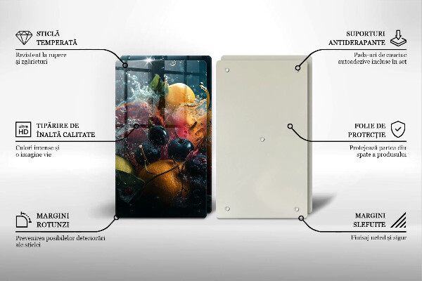 Tapa encimera Frutas en agua