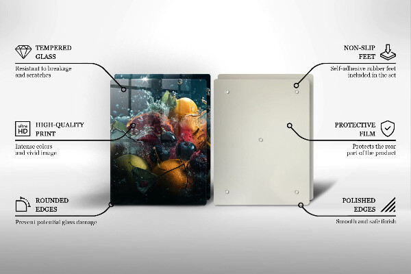 Tapa encimera Frutas en agua