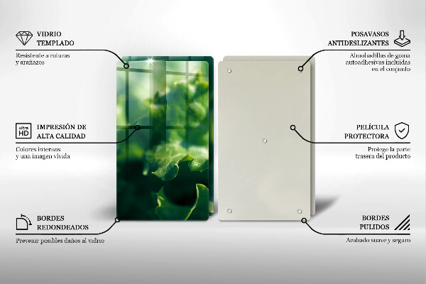 Tapa encimera Hojas de lechuga