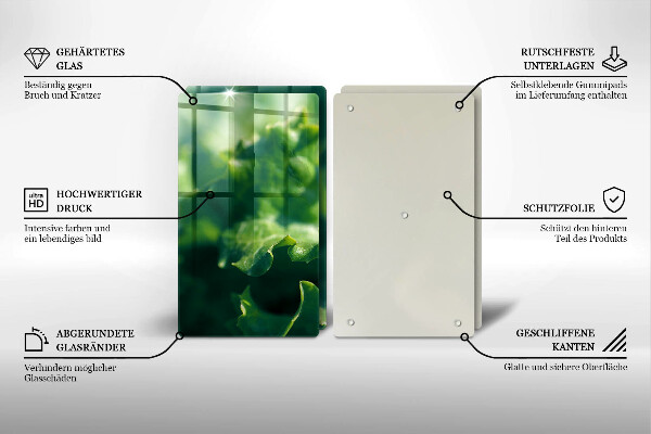 Tapa encimera Hojas de lechuga