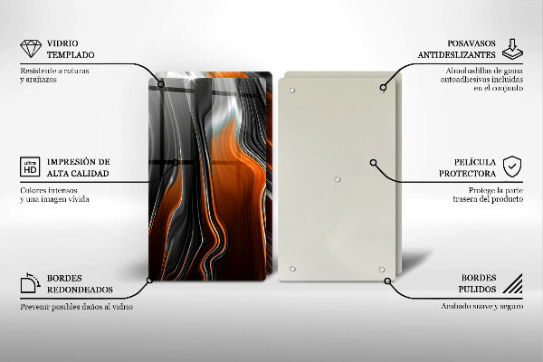 Tapa encimera Patrón abstracto