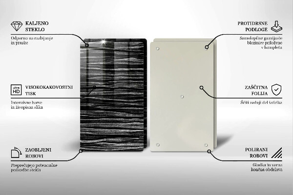 Tapa encimera Abstracción negra