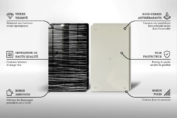 Tapa encimera Abstracción negra