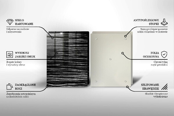 Tapa encimera Abstracción negra