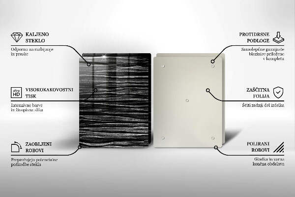Tapa encimera Abstracción negra