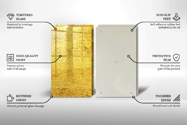 Tapa encimera Abstracción amarilla