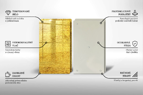 Tapa encimera Abstracción amarilla