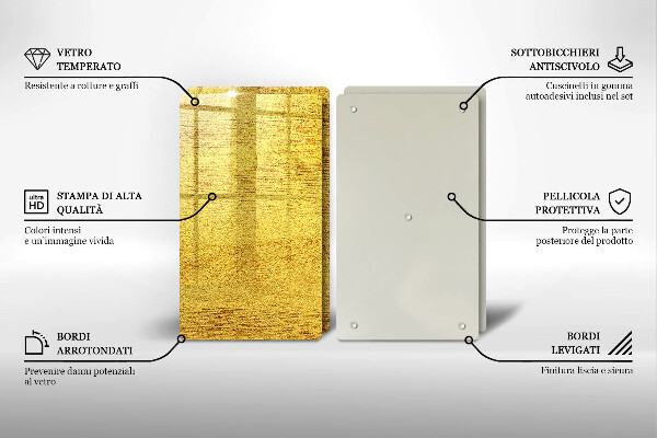 Tapa encimera Abstracción amarilla