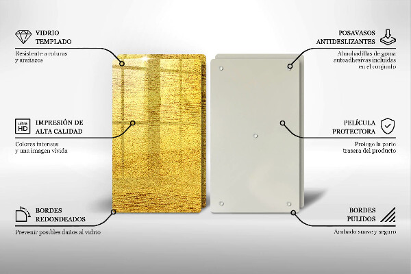 Tapa encimera Abstracción amarilla