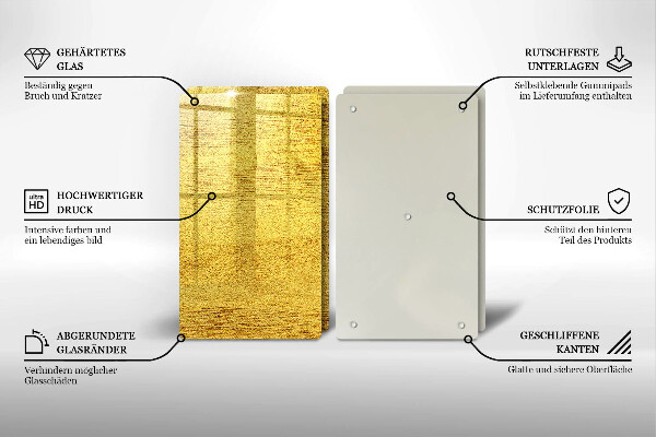 Tapa encimera Abstracción amarilla