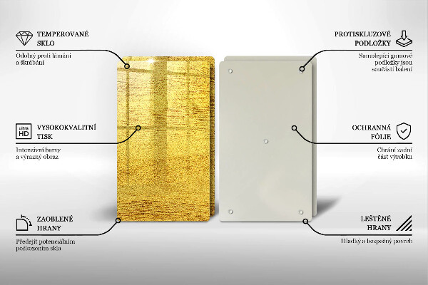 Tapa encimera Abstracción amarilla