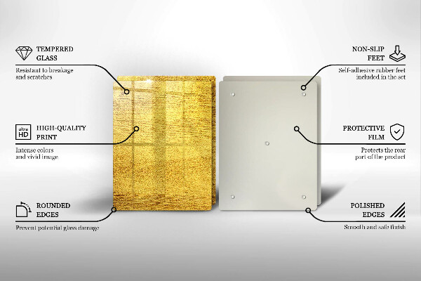 Tapa encimera Abstracción amarilla