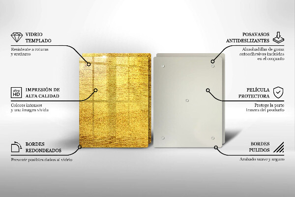 Tapa encimera Abstracción amarilla