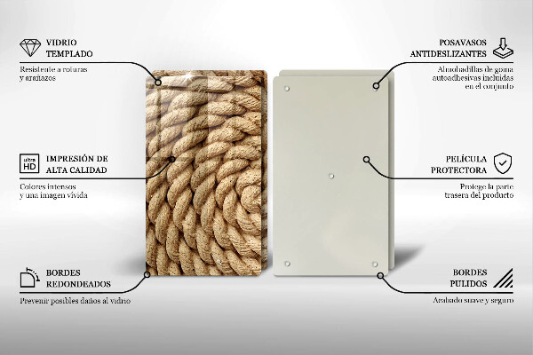 Tapa encimera Cuerda en espiral