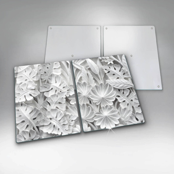 Tapa encimera Flores blancas