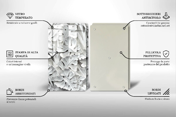 Tapa encimera Flores blancas