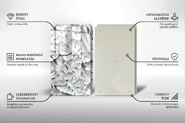 Tapa encimera Flores blancas