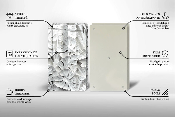 Tapa encimera Flores blancas