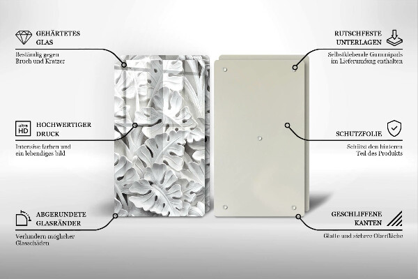 Tapa encimera Flores blancas