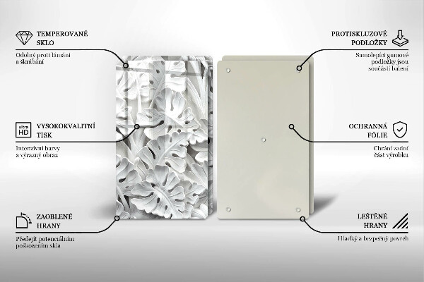 Tapa encimera Flores blancas