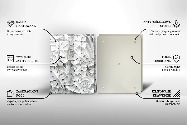 Tapa encimera Flores blancas