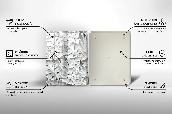 Tapa encimera Flores blancas