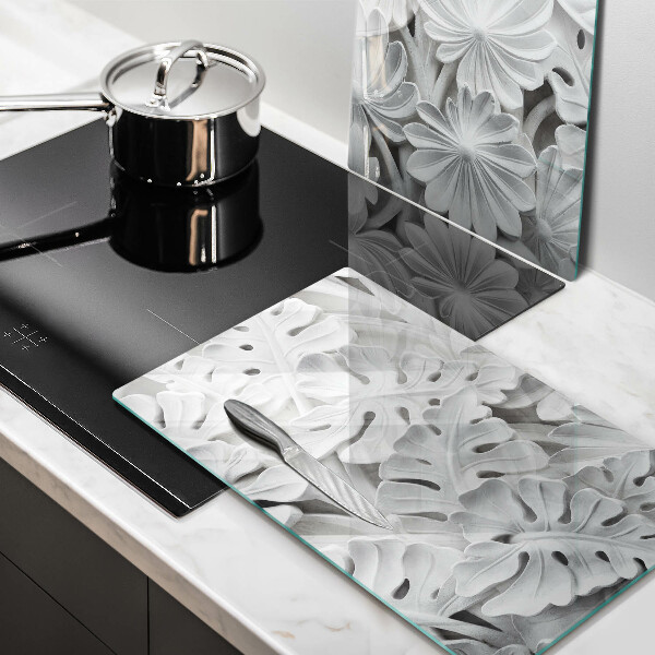 Tapa encimera Flores blancas