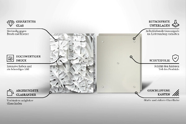 Tapa encimera Flores blancas