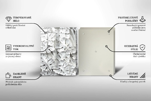 Tapa encimera Flores blancas