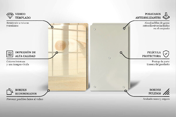 Tapa encimera Tablón de madera