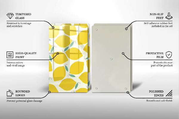 Tapa encimera Limones de dibujos animados