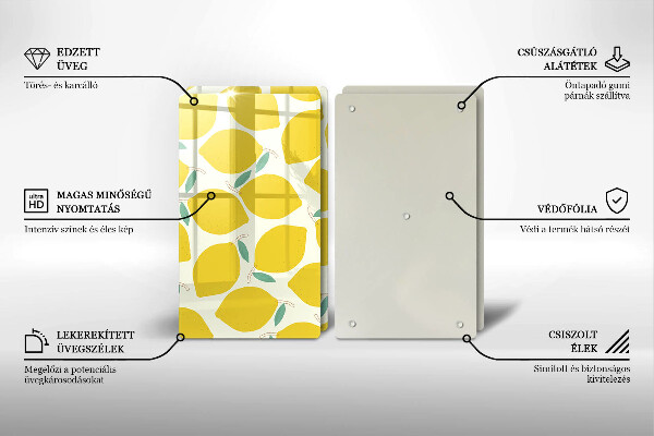 Tapa encimera Limones de dibujos animados