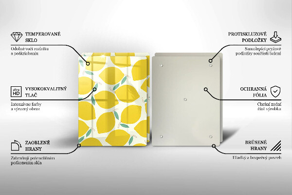 Tapa encimera Limones de dibujos animados