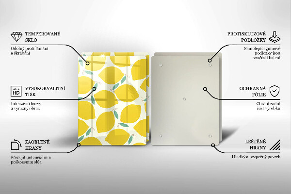 Tapa encimera Limones de dibujos animados