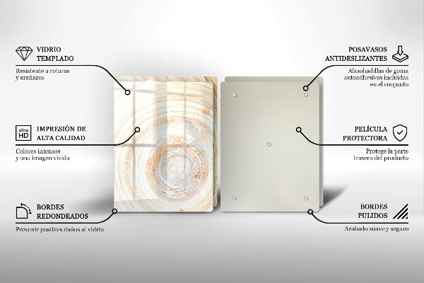 Tapa encimera Textura de madera