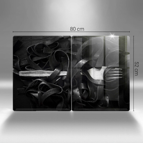 Tapa encimera Pasta negra de tallarines