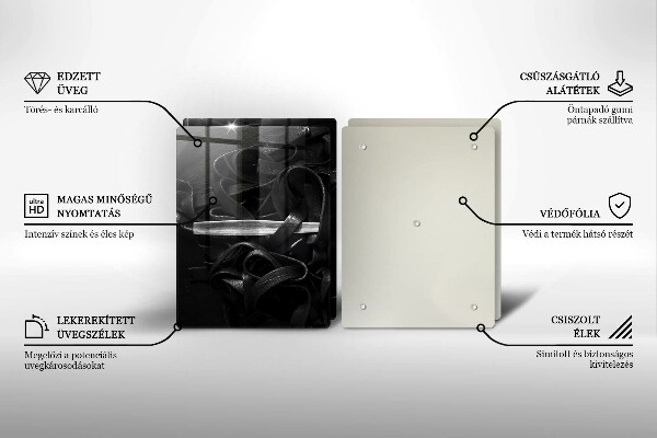 Tapa encimera Pasta negra de tallarines