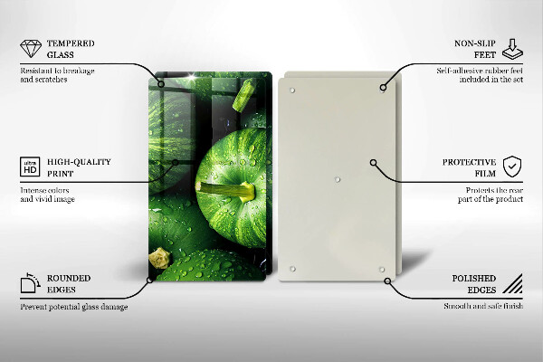 Tapa encimera Calabazas verdes