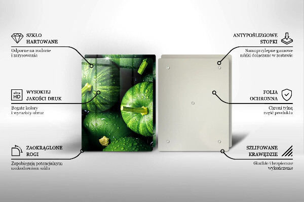 Tapa encimera Calabazas verdes