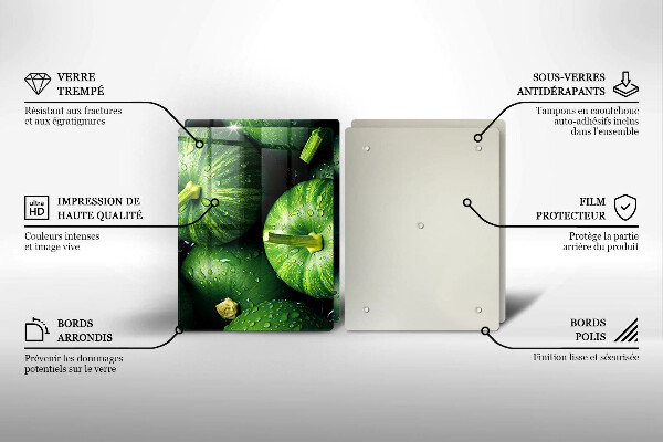 Tapa encimera Calabazas verdes