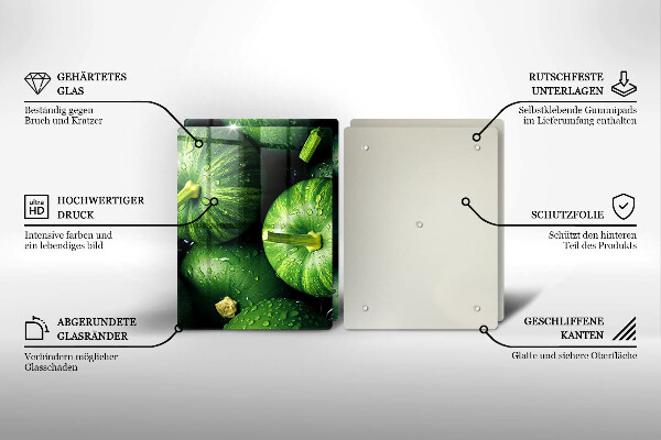 Tapa encimera Calabazas verdes