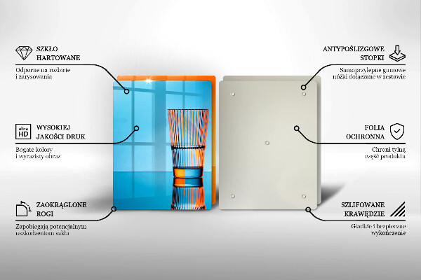 Tapa encimera Dos vasos de agua