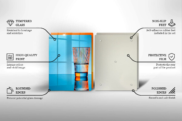 Tapa encimera Dos vasos de agua