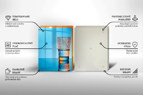 Tapa encimera Dos vasos de agua