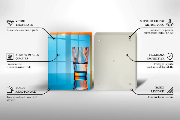 Tapa encimera Dos vasos de agua