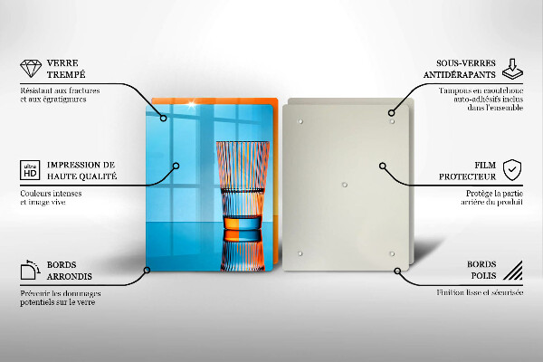 Tapa encimera Dos vasos de agua