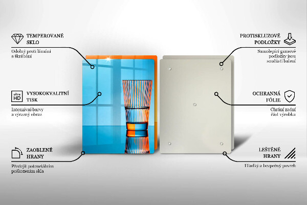 Tapa encimera Dos vasos de agua